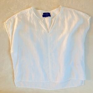 White Linen Top by Tahari
